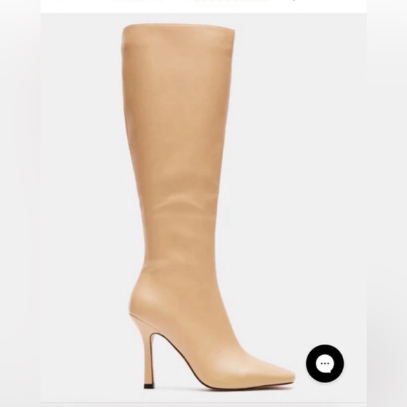 Steve Madden Kalani Butter Vegan Leather Knee Boot Cream Paris Womens Size 8.5 - Picture 7 of 9